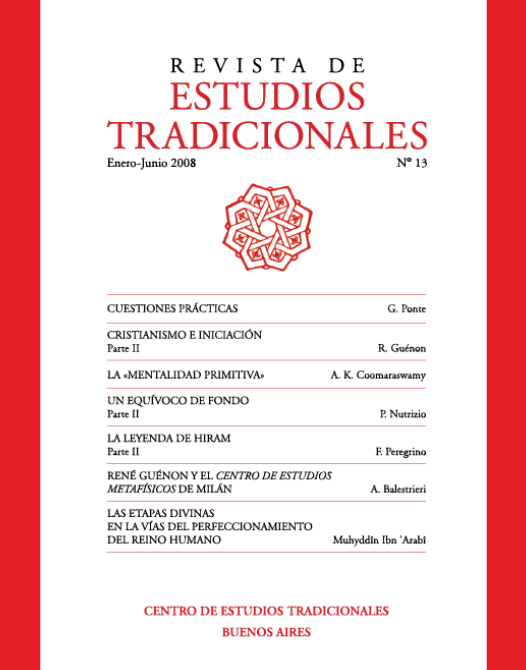 REVISTA DE ESTUDIOS TRADICIONALES Nº 13