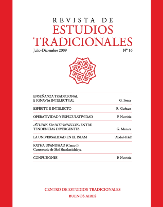 REVISTA DE ESTUDIOS TRADICIONALES Nº 16