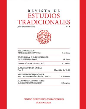 REVISTA DE ESTUDIOS TRADICIONALES Nº 8